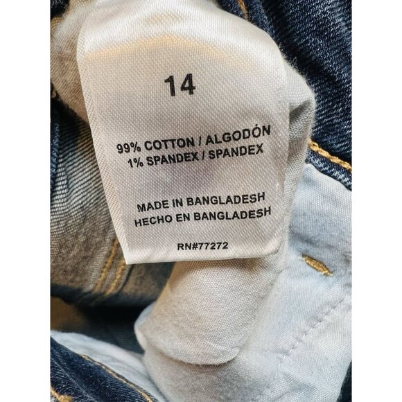 French Connection Essentials Women's High Rise Straight Jeans Dark Wash Size 14 - Picture 4 of 8